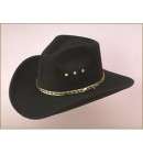 Pinched Front Hat Childs Black Pinched Front Hat Childs Black