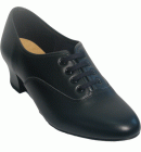 Topline Shoe Black Cuban Heel
