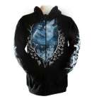 Hoodie Pawprints Wolf