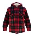 Hooded Fleece Red Check