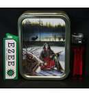 2oz Tobacco Tin Set Indian Trapper 2oz Tobacco Tin Set Indian Trapper