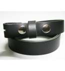 Leather Belt 1 inch Black