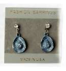 Diamante Hat Earings Denim