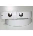 Leather Belt 1 inch White