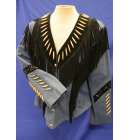 Diamond Leather Jacket Denim