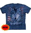 Mountain TShirt Patriotic Wolfpack