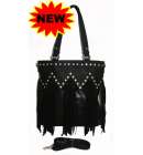 Fringe Bag Rhinestones Black Fringe Bag Rhinestones Black