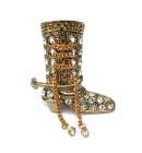 Rhinestone Cowboy Boot Brooch 2 Rhinestone Cowboy Boot Brooch 2