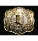 German Silver Cowboy Boot Buckle German Silver Cowboy Boot Buckle