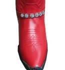 Rhinestone Boot Strap Red/Clea