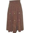 Gorded Skirt Long - Dark Brown