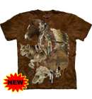 Mountain TShirt Wolf Spirit Warrior