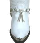 Kiltie Boot Straps WhiteClear