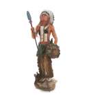 Indian Warrior With Spear 18"