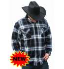 Fleece Cowboy Shirt Navy Check