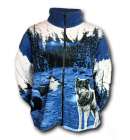 LW Fleece Blue Wolf