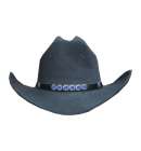 HatBand Rhinestone Black/Blue