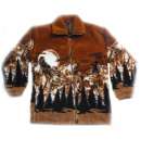 Fleece Brown Wolf Head