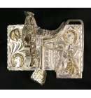 Custom Silver Saddle Buckle