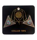 Collar Tips Red & Blue Heart Collar Tips Red & Blue Heart