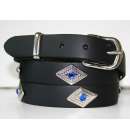 Rhinestone Belt Diamond Blk/Bl Rhinestone Belt Diamond Blk/Bl