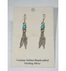 Navajo Earings 2 Feathers