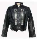 Navajo Jacket Black Leather