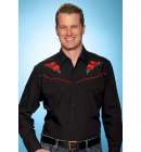 Ely Red Rose Black Mens
