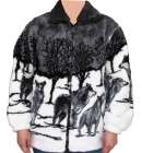 Fleece Grey Snow Wolf