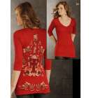 Panhandle Guitar Tee Shirt Red