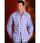 Brooks & Dunn Shirt Mens Blue Plaid