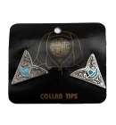 Collar Tips Blue Hat
