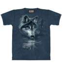 Mountain TShirt Wolf Reflection