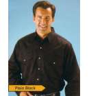 Ely Cowboy Shirt Plain Black