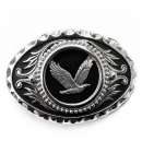 Texas Buckle Eagle Flying silv