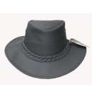 Brandon Hat Aussie Leather Black