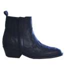 Double Zip Ankle Boots Black