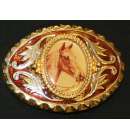 Texas Buckle Oval Horse 4