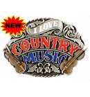 Pewter Buckle I Love Country Music Pewter Buckle I Love Country Music