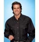 Ely Cowboy Shirt Denim Black