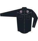 Ely Black Silver Wolf Shirt