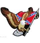 Iron on Eagle Confederate Large