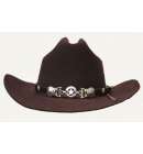 Hatband Texas Star Brown Hatband Texas Star Brown