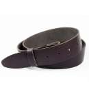 Leather Belt Embossed Brown