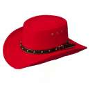 Gambler Cowboy Hat Red