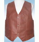 Waistcoat Tan Leather