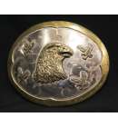 German Silver Eaglehead Buckle