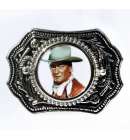 John Wayne Buckle Silver 1